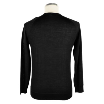 Emilio Romanelli - Black Wool Men Sweater