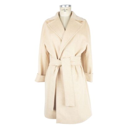 Made in Italy - Beige Wool Women Coat