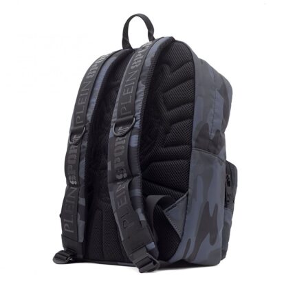 Plein Sport - Gray Polyester Men Backpack