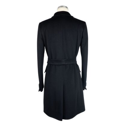 Made in Italy - Black Wool Women Coat