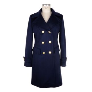 Made in Italy - Black Wool Women Coat