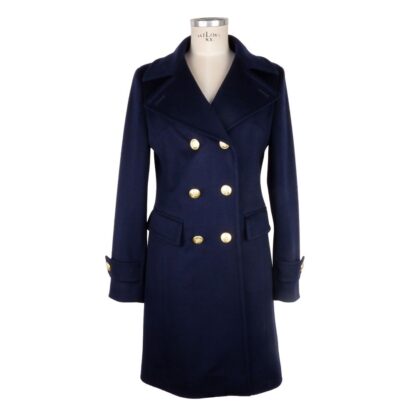 Made in Italy - Blue Wool Women Coat