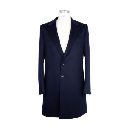 Made in Italy - Blue Wool Men Jacket