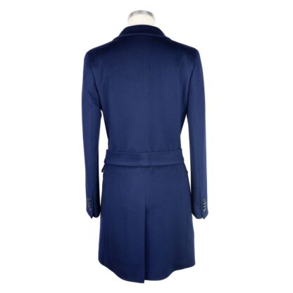 Made in Italy - Blue Wool Women Coat