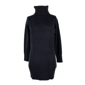 Yes Zee - Elegant Dark Blue Dress with Signature Logo