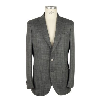 Emilio Romanelli - Gray Wool Men Jacket