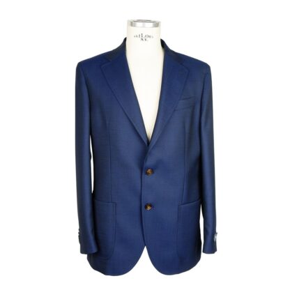 Emilio Romanelli - Blue Wool Men's Blazer