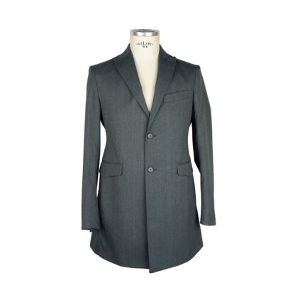 Emilio Romanelli - Gray Wool Men Jacket