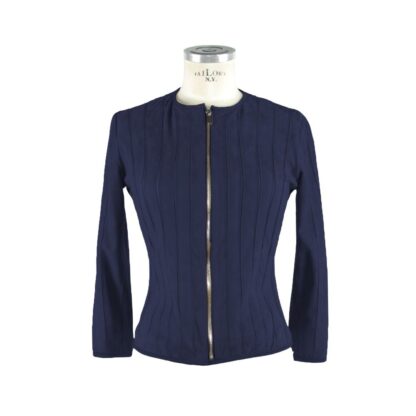 Emilio Romanelli - Blue Leather Women Jacket