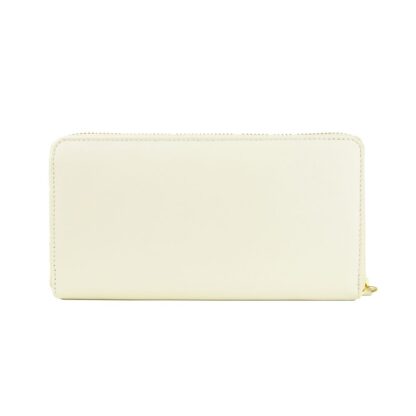 Cavalli Class - Elegant White Calfskin Leather Wallet