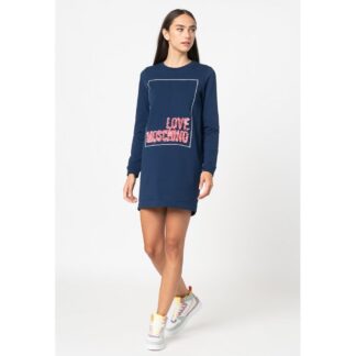 Love Moschino - Navy Blue Cotton Women T-Shirt