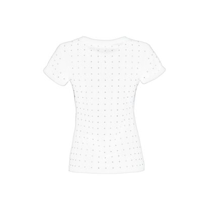 Imperfect - White Cotton Women T-Shirt