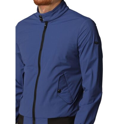 Refrigiwear - Elegant Blue Bielastic Bomber Jacket