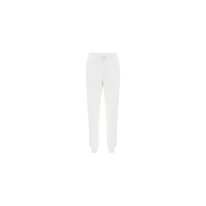 Love Moschino - Chic White Cotton Pants with Rainbow Accents