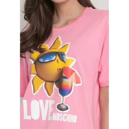 Love Moschino - Pink Cotton Women T-Shirt