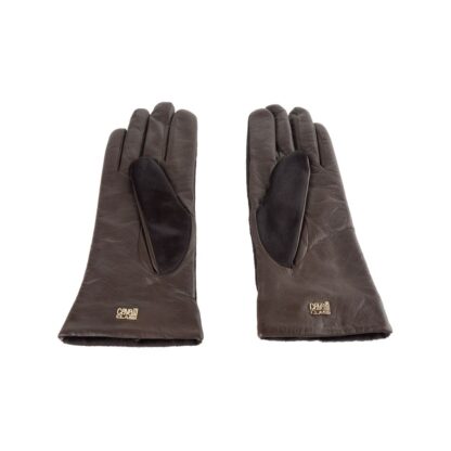 Cavalli Class - Brown Lambskin Women Glove