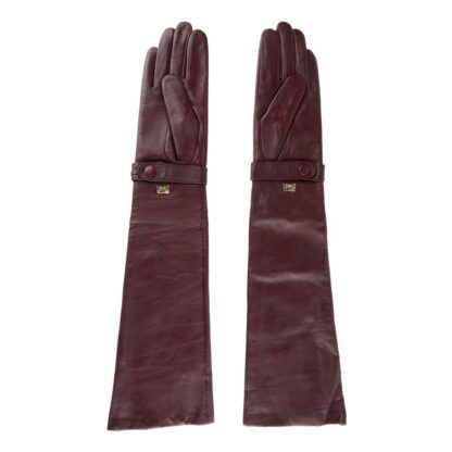 Cavalli Class - Elegant Lambskin Leather Gloves In Radiant Pink