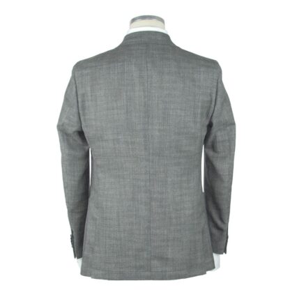 Emilio Romanelli - Gray Wool Men Blazer