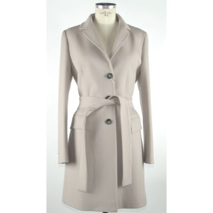 Made in Italy - Gray Wool Women Coat