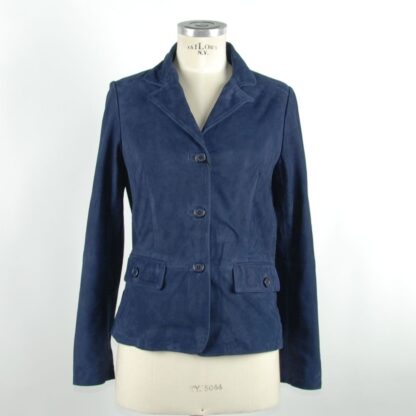 Emilio Romanelli - Blue Leather Women Jacket