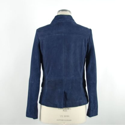 Emilio Romanelli - Blue Leather Women Jacket