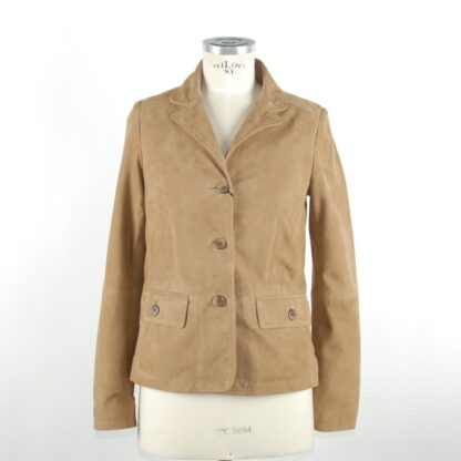 Emilio Romanelli - Elegant Beige Leather Jacket