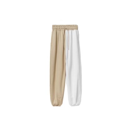 Comme Des Fuckdown - Chic Beige Two-Tone Drawstring Sweatpants