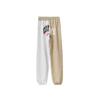 Comme Des Fuckdown - Chic Beige Two-Tone Drawstring Sweatpants