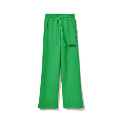 Comme Des Fuckdown - Green Cotton Women Palazzo Pants