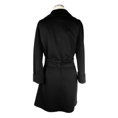 Made in Italy - Black Wool Women Coat