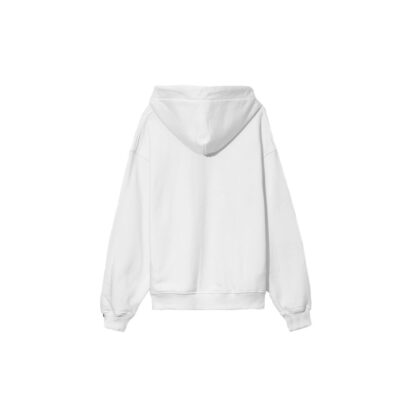 Comme Des Fuckdown - Elegant White Hooded Sweatshirt with Logo Print