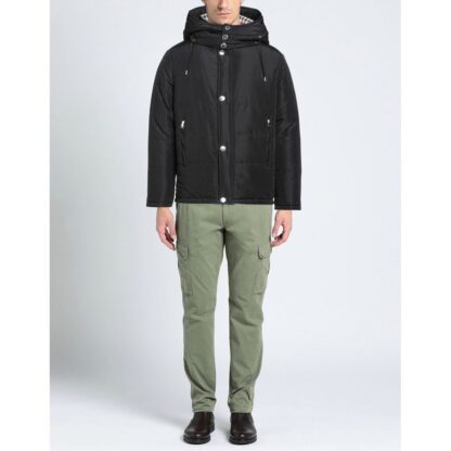 Aquascutum - Elegant Black Jacket with Removable Hood