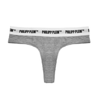 Philipp Plein - Black Cotton Women Thong Two-Pack