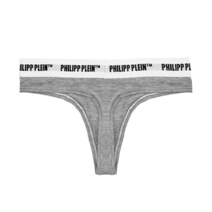 Philipp Plein - Gray Cotton Women Thong