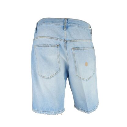 Don The Fuller - Light Blue Cotton Men Bermuda Shorts