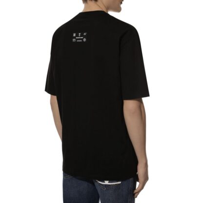 Diego Venturino - Sleek Black Cotton T-Shirt with Signature Design