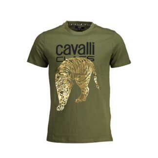 Cavalli Class Blue Cotton T-Shirt