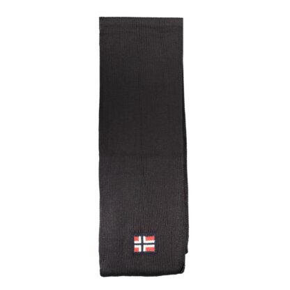 Norway 1963 Black Acrylic Scarf