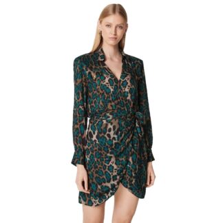 Elisabetta Franchi Emerald Elegance Turtle Neck Stretch Dress