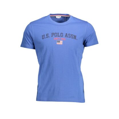 U.S. POLO ASSN. - Blue Cotton Men T-Shirt