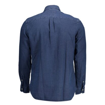 U.S. POLO ASSN. - Blue Cotton Men Shirt