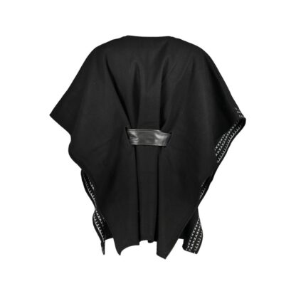 Desigual Chic Crew Neck Poncho with Contrast Details