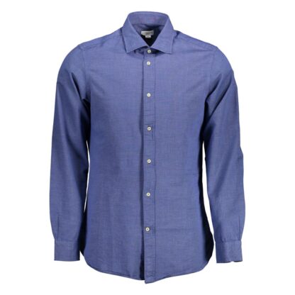 U.S. POLO ASSN. - Blue Cotton Men Shirt