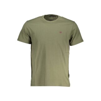 Napapijri Gray Cotton Men T-Shirt