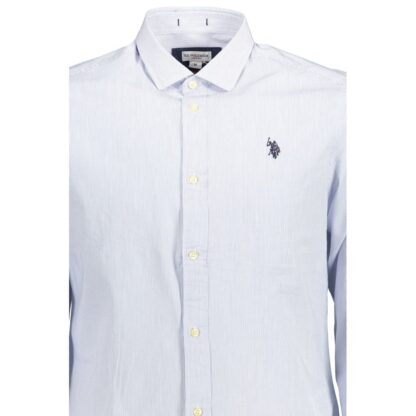 U.S. POLO ASSN. - Light Blue Cotton Men Shirt