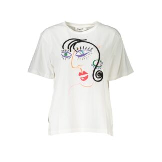 Desigual - White Cotton Women's Top