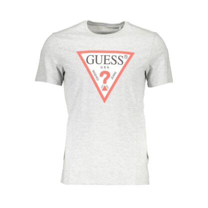 Guess Jeans - Gray Cotton Men T-Shirt