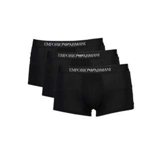 Emporio Armani - Black Cotton Men Underwear Trunk Pack