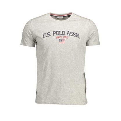 U.S. POLO ASSN. - Gray Cotton Men TShirt