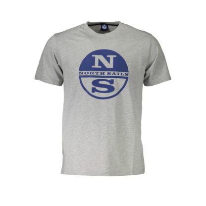 North Sails - Gray Cotton Men T-Shirt